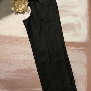 Ann Taylor loft linen blend cropped pant